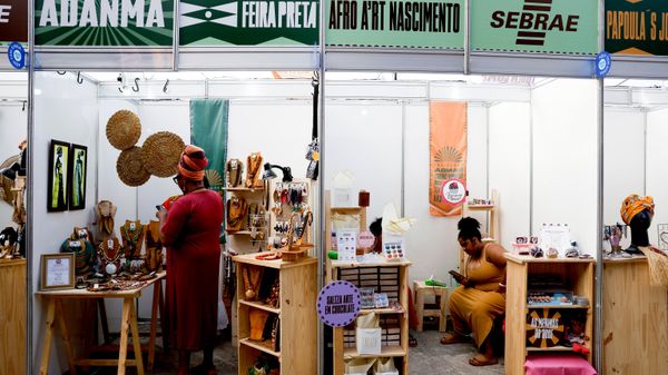 Feira Preta Festival, encontro de cultura e empreendedorismo negro, no Píer Mauá. Rio de Janeiro (RJ), 31 de maio de 2026 - Sputnik Brasil