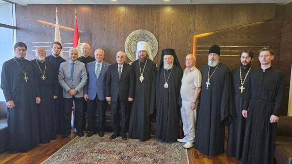A visita da delegação da Igreja Ortodoxa russa visitou no Líbano - Sputnik Brasil