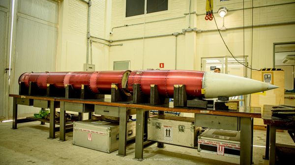 Foguete utilizado na Operação Potiguar 2 também carregou o CubeSat, estrutura usada para transporte os microrganismos até o espaço. Rio Grande do Norte, 15 de setembro de 2026 - Sputnik Brasil