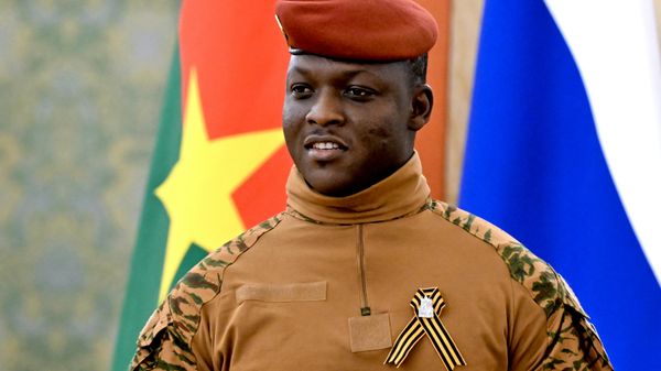 O presidente de Burkina Faso, Ibrahim Traoré, na chegada ao Kremlin - Sputnik Brasil