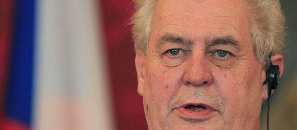 Presidente tcheco Milos Zeman - Sputnik Brasil