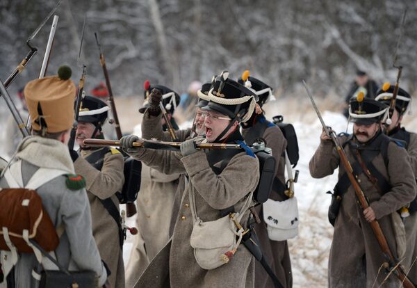 Reconstrução histórico-militar da guerra russo-napoleônica de 1812 - Sputnik Brasil