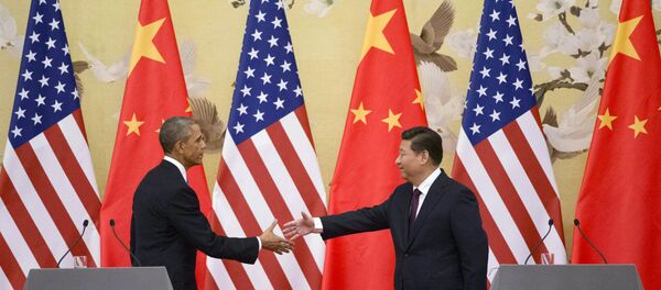Presidente dos EUA Barack Obama e o presidente chinês Xi Jinping - Sputnik Brasil