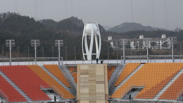 Estádio Olímpico de PyeongChang, palco dos Jogos de Inverno de 2018 - Sputnik Brasil