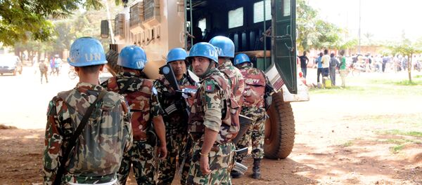 Capacetes azuis da ONU em missão de paz no Congo Capacetes azuis da ONU em missão de paz no Congo - Sputnik Brasil