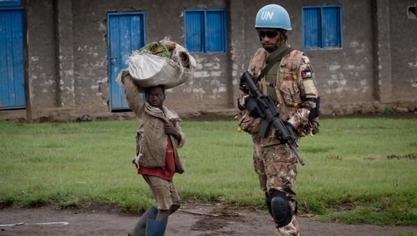 Capacetes azuis da ONU em missão de paz no Congo - Sputnik Brasil