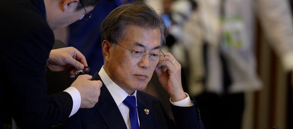 Moon Jae-in, presidente da Coreia do Sul, na cúpula da ASEAN, 13 de novembro, 2017 - Sputnik Brasil