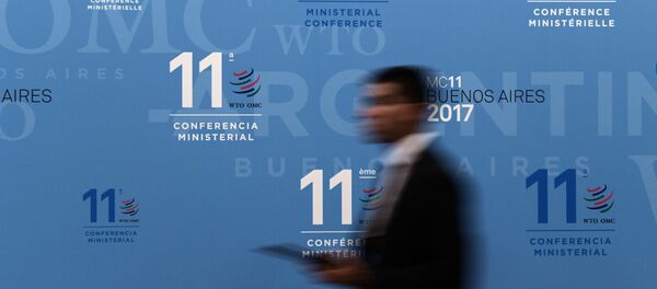 Participante da 11ª Conferência Ministerial da Organização Mundial de Comércio em Buenos Aires, Argentina - Sputnik Brasil