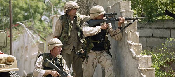 Tropas dos EUA disparam contra atiradores certeiros em Mogadíscio, 1993 - Sputnik Brasil