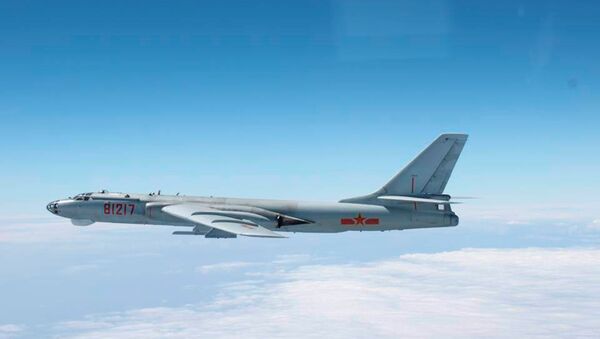 Bombardeiro estratégico chinês H-6 (foto de arquivo) - Sputnik Brasil