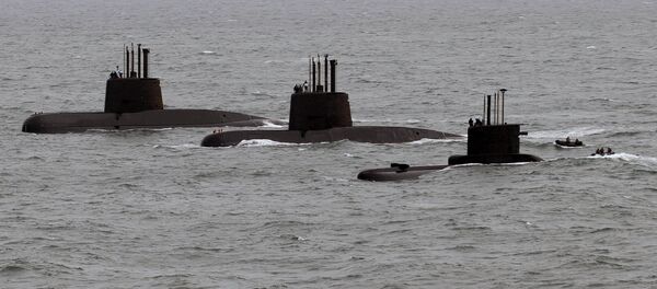 Submarinos argentinos ARA San Juan, ARA Salta y ARA Santa Cruz (archivo) - Sputnik Brasil
