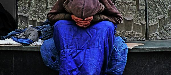 Homeless person in the UK - Sputnik Brasil