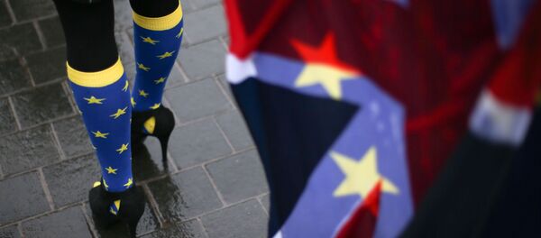 Protestos anti-Brexit em Londres - Sputnik Brasil