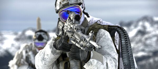 Солдат подразделения Сил специальных операций ВМС США Морские котики Солдат подразделения Сил специальных операций ВМС США Морские котики - Sputnik Brasil