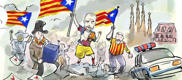 Cartão vermelho para quem apoiar Catalunha! - Sputnik Brasil