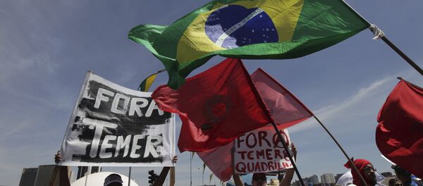 Protestos anti-Temer em Brasília, foto de arquivo - Sputnik Brasil
