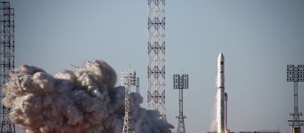 Foguete-portador Zenit-3SLBF lança observarório austrofísico Spektr-R desde o cosmódromo de Baikonur (foto de arquivo) - Sputnik Brasil