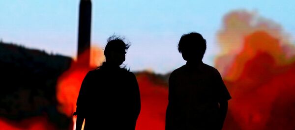 Lançamento de míssil balístico norte-coreano (foto de arquivo) - Sputnik Brasil