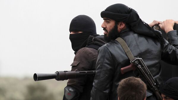 Militantes do grupo jihadista conhecido como Frente al-Nusra - Sputnik Brasil