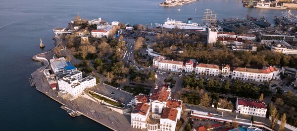 Vista aérea da cidade de Sevastopol, na Crimeia - Sputnik Brasil