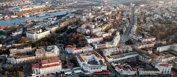 Vista aérea da cidade de Sevastopol, na Crimeia - Sputnik Brasil