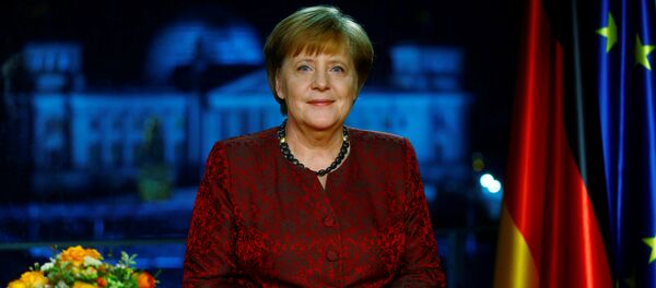 Angela Merkel durante discurso de Ano Novo. - Sputnik Brasil