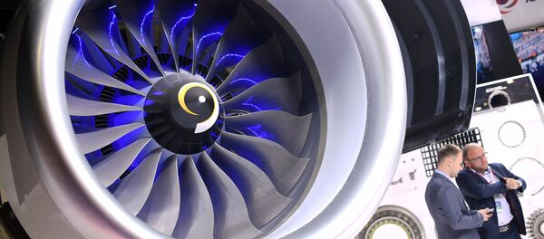 Motor PD-14 apresentado no salão aeroespacial MAKS-2017 - Sputnik Brasil