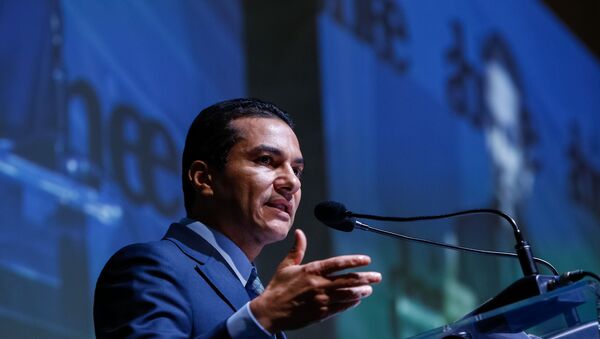 O ex-ministro da Indústria, Comércio Exterior e Serviços, Marcos Pereira em evento da Associação Brasileira da Indústria Elétrica e Eletrônica (Abinee) em São Paulo (foto de arquivo) - Sputnik Brasil