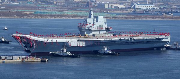 O segundo porta-aviões da Marinha da China, o Tipo 001A - Sputnik Brasil