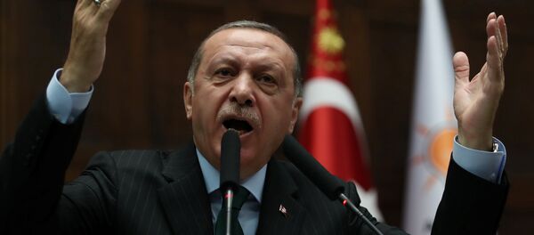 Presidente da Turquia, Recep Tayyip Erdogan, discursa para os parlamentares em 5 de dezembro de 2017 Presidente da Turquia, Recep Tayyip Erdogan, discursa para os parlamentares em 5 de dezembro de 2017 - Sputnik Brasil