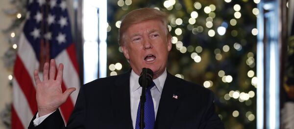 Donald Trump em dezembro de 2017 - Sputnik Brasil