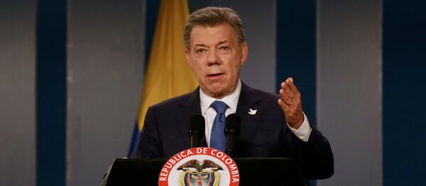 Presidente da Colômbia, Juan Manuel Santos - Sputnik Brasil