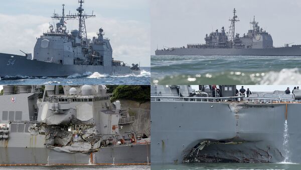 US Navy's Accidents in the Pacific Ocean - Sputnik Brasil