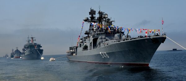 Navio russo Admiral Panteleev Navio russo Admiral Panteleev - Sputnik Brasil