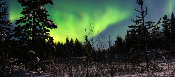 Aurora boreal na região russa de Murmansk (foto de arquivo) - Sputnik Brasil