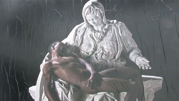 'Jesus negro' é retratado em obra que está exposta na Itália - Sputnik Brasil