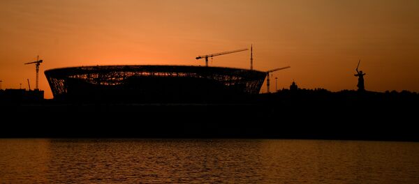 Estádio Volgograd Arena na cidade de Volgogrado, nas vésperas da Copa do Mundo 2018 na Rússia - Sputnik Brasil