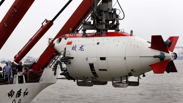 Navio submarino chinês Jiaolong - Sputnik Brasil