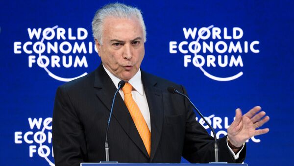 Michel Temer garante, em Davos, que programa de reformas é irreversível - Sputnik Brasil