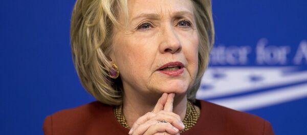 Former Secretary of State Hillary Rodham Clinton speaks in Washington. (File) - Sputnik Brasil