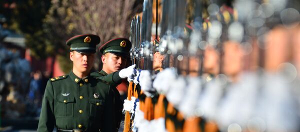 Soldados do Exército Popular de Libertação da China - Sputnik Brasil