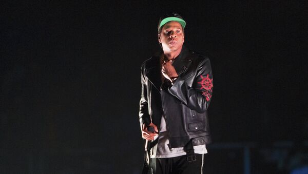 Jay-Z performs on the 4:44 Tour at Barclays Center on Sunday, Nov. 26, 2017, in Brooklyn, New York - Sputnik Brasil