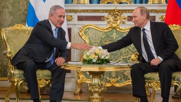 Primeiro-ministro de Israel, Benjamin Netanyahu, e o presidente da Rússia, Vladimir Putin - Sputnik Brasil