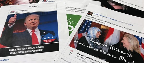 Algumas fotos do Facebook e Instagram ligadas aos alegados esforços da Rússia de intervir nas eleições norte-americanas - Sputnik Brasil