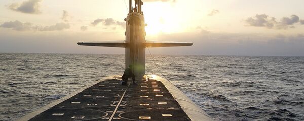 Submarino de míssil balístico da classe Ohio, USS Wyoming - Sputnik Brasil