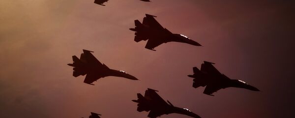 Caças russos Su-27 - Sputnik Brasil