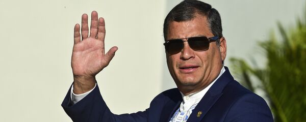 Rafael Correa, ex-presidente do Equador, em foto de 2016. - Sputnik Brasil