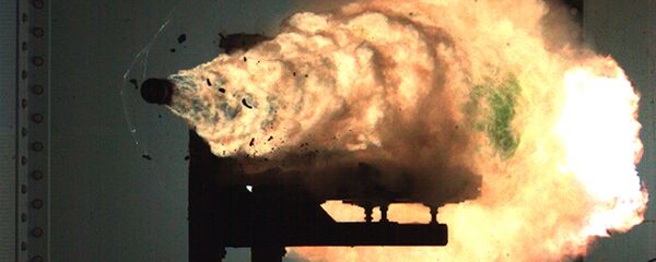 Canhão eletromagnético naval (imagem ilustrativa) - Sputnik Brasil