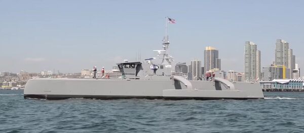 Novo submarino não tripulado norte-americano Sea Hunter - Sputnik Brasil