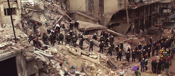 Atentado terrorista à sede de um centro judaico na Argentina, em 18 de julho de 1994. - Sputnik Brasil